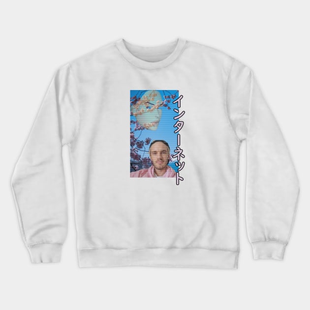 Pewdiepie vaporwave aesthetics Crewneck Sweatshirt by Simonpeters98